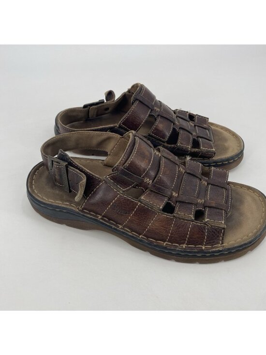 Dr. Marten\'s Air Wair  Mens Size 10 M Brown Leather  Fishermen Sandals Y2K main image 7